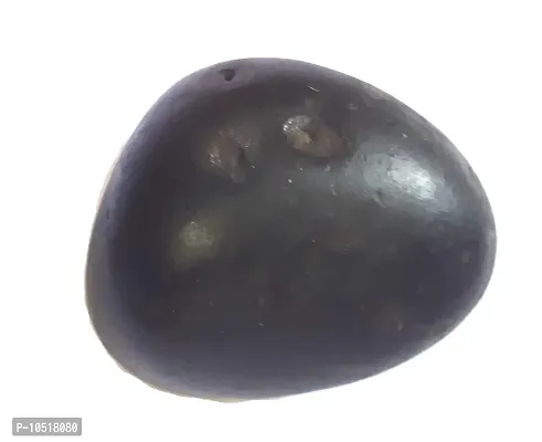CHEZEL ? Natural Laddu Gopal Shaligram Shila Stone - 101 to 200 Grams (Black)