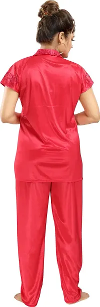 Trendy Women Satin Lounge Set-thumb1