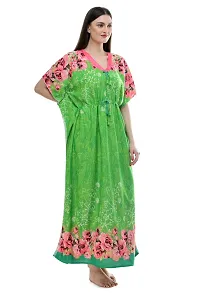 Trendy Satin Blend Women's Kaftan Nighty-thumb2