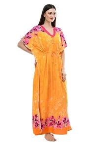 Trendy Satin Blend Women's Kaftan Nighty-thumb2