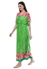 Trendy Satin Blend Women's Kaftan Nighty-thumb1