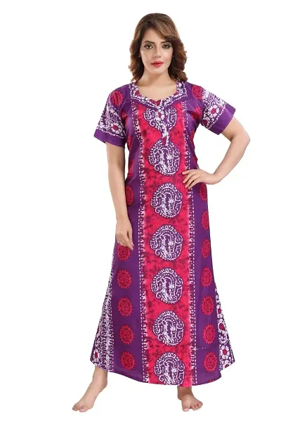 Jaipuri Cotton Printed Night Gown/Nighty/Nightwear