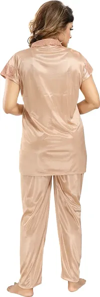 Trendy Women Satin Lounge Set-thumb1