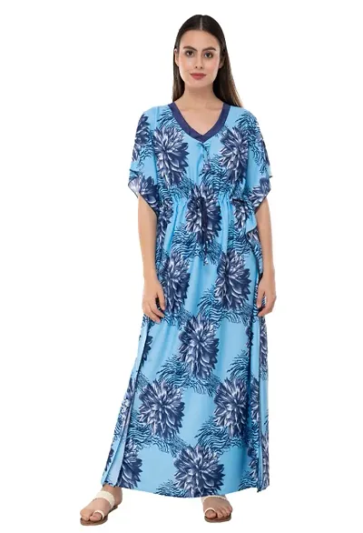 Floral Print Kaftaan Night Dresses