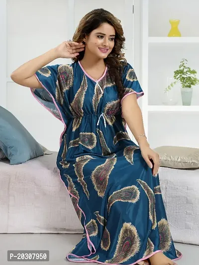 Premium Sarina Kaftan Nighty/Night Dresses For Women-thumb0