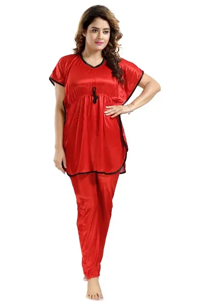 New In Satin Night Suits Women's Nightwear 