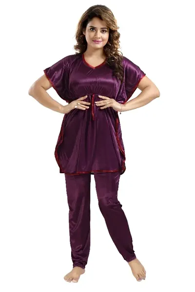 Fancy Satin Night Suit for Women