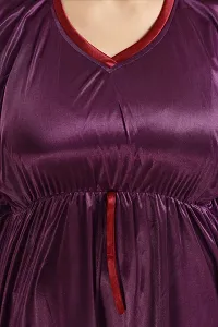 Fancy Satin Night Suit for Women-thumb3