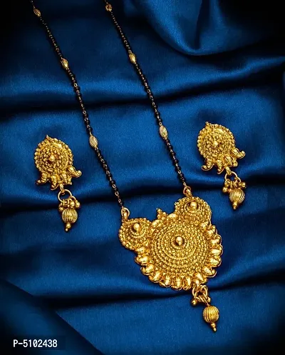 Latest Beautiful Alloy Mangalsutra with Earrings-thumb0