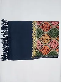 Rv Women's wool embroidered kashmiri design stole-thumb4