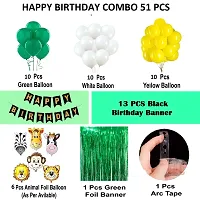 Balloon Decoration for Birthday Boy 51 pcs kit combo Animal Theme Birthday Party Decorations , Jungle Theme Birthday Decoration for Girl and Boy.-thumb3