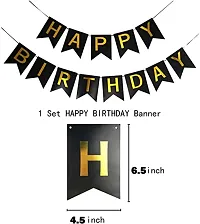 38 Pcs​ ​Happy​ birthday ​​Banner set Combo​ with Black gold balloons star foil balloons for Birthday Decoration Party Supplies with foil curtains your kids, family and friends. Let's enjoy a shiny-thumb3