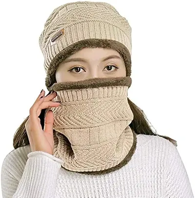 Windproof Monkey Cap Balaclava Neck Warmer for Extreme Winter (Black Colour)