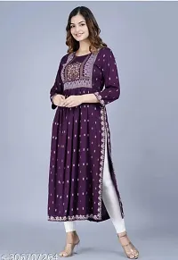 Women Stylish Naira Cut Kurti-thumb3