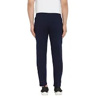 Zigo Men's Navy Cotton Blend Solid Regular Fit Trackpant -Trackpant2-thumb2