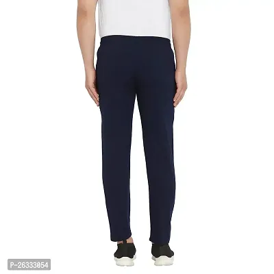 Zigo Men's Navy Cotton Blend Solid Regular Fit Trackpant -Trackpant2-thumb3