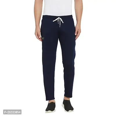 Zigo Men's Navy Cotton Blend Solid Regular Fit Trackpant -Trackpant2