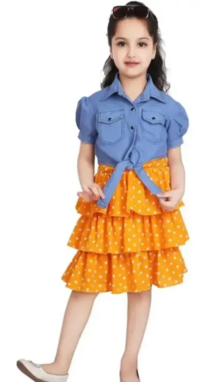 Fabulous Crepe Frocks For Girls