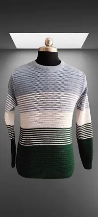 Stylish Wool Striped Pullover for Men