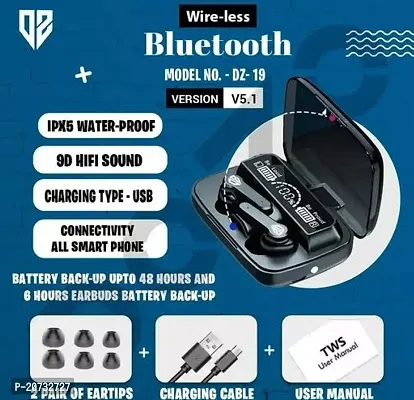 m19  Earbuds Touch Waterproof IP7X LED Digital Display Bluetooth Headset-thumb0