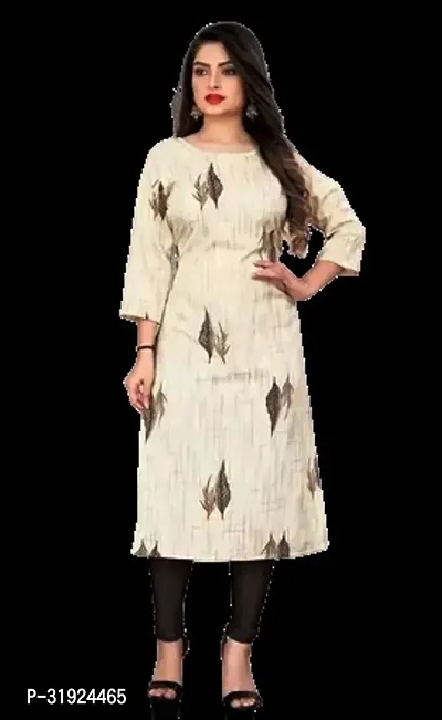 Elegant Crepe Printed Kurta For Women-thumb2