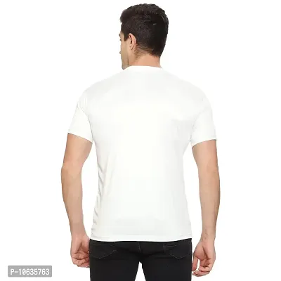 S SPOTEAN Wakand Forever Printed Men's Regular Fit Round Neck Half Sleeve T-Shirt White-thumb5