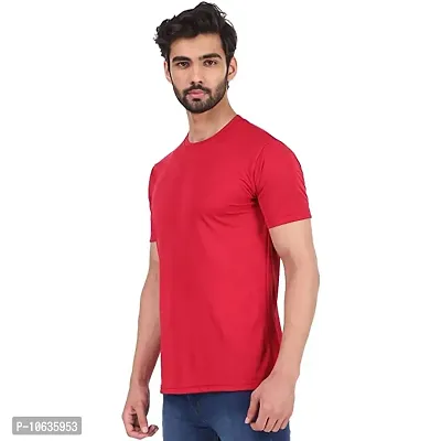 Spotean Mens Tshirt | Regular Fit Polyester T-Shirt for Men | Comfortable Soft and Well Crafted Classic Half Sleeve Tshirts | Casual Mens Combo Tshirt - Pack of 3-thumb3