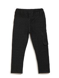 Stylish Black Cotton Typography Boys Track Pant With FREE 3-Ply Face Mask-thumb2