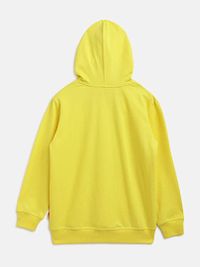 Boys Yellow Printed Cotton Sweatshirt-thumb3