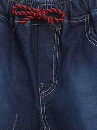Stylish Cotton Blue Denim Shorts For Boys-thumb1
