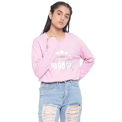 Li'l Tomatoes Girls Cotton Hoodies Sweatshirt Tops Pink