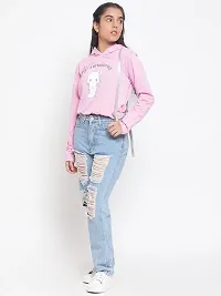 Li'l Tomatoes Girls Cotton Hoodies Sweatshirt Tops Pink-thumb4