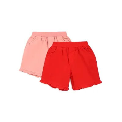 HOMEGROWN Girls Combo Cotton Shorts