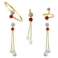 Beautiful Red Alloy Jewellery Sets For Women-thumb3