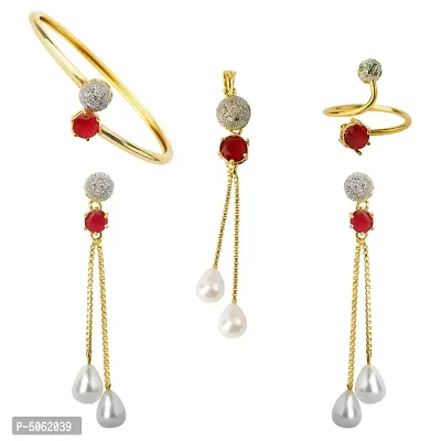 Beautiful Red Alloy Jewellery Sets For Women-thumb4