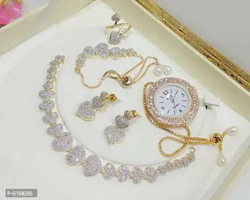 Alloy American Diamond Necklace Sets