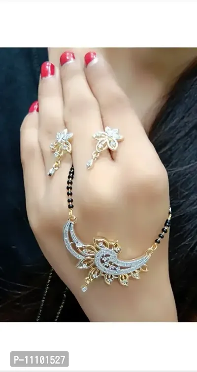 Diamond studded mangalsutra top