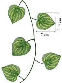 Pack of 6 Artificial Money Plant Vine | Home |Wall|Garden| Decoration Green Anthurium Artificial Flower  (90 inch, Vine  Creepers)-thumb1