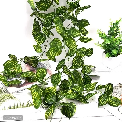 Pack of 6 Artificial Money Plant Vine | Home |Wall|Garden| Decoration Green Anthurium Artificial Flower  (90 inch, Vine  Creepers)-thumb3