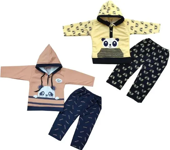 KIDS WINTER HOODY T - SHIRT PYJAM COMBO SET