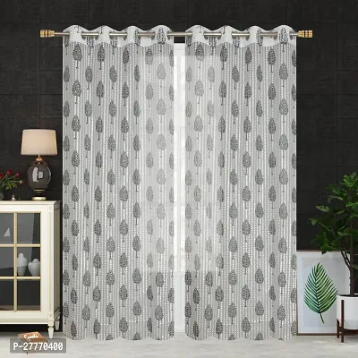 Stylish Multicoloured Polyester Printed Door Curtains Pack Of 2