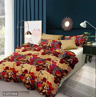 Comfortable Polycotton Double Bedsheet with Two Pillow Covers