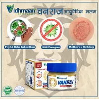 Kf Krishnam Vidhmaan Ayurveda Vanraj Anti fungal Malam = for Ringworm, itching, Eczema & Fungal Infection. (Pack Of 1)-thumb1