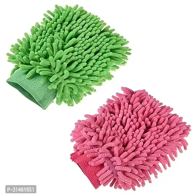 Microfiber Cleaning Gloves Pack of 2- Assorted-thumb0