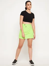 WineRed Women Neon A-line Mini Skirt-thumb2