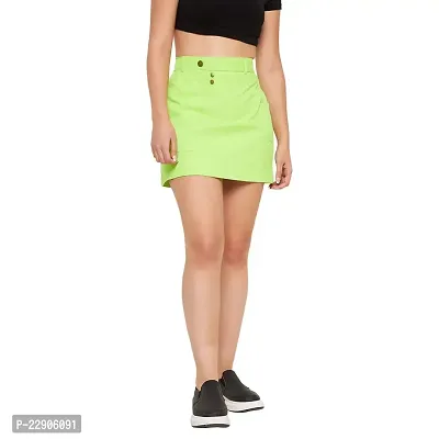 WineRed Women Neon A-line Mini Skirt-thumb0