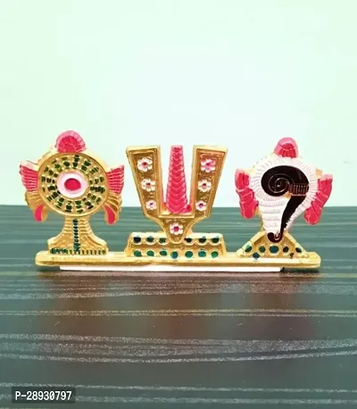 Shree Tirupati Balaji Symbols Shankh Chakra Namah colourful