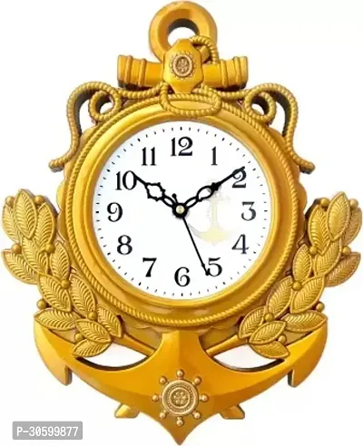 Unique Design Wall Clock Gold With Glass