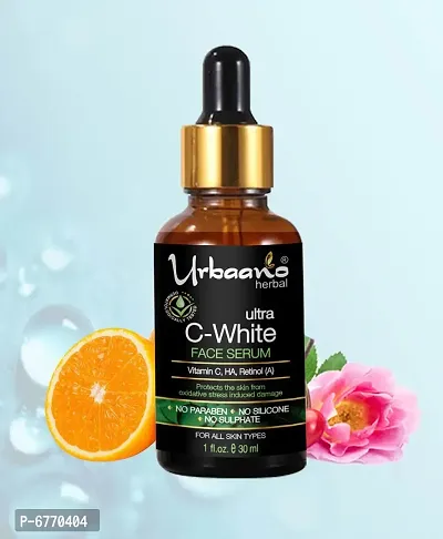 Vitamin C Face Serum With Hyaluronic Acid Niacinamide Bakuchi Oil Ultra C White
