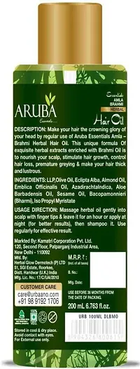 Maha Bhringraj Brahmi-Amla Herbal Hair Oil 200Ml-thumb1